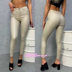 Skinny  Leather Beige...