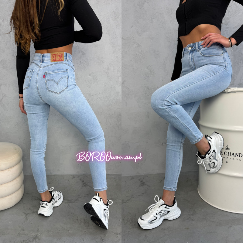 Stylizowane skinny Blue Pushup