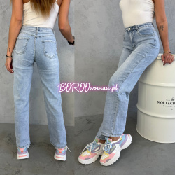 Szerokie spodnie jeans Premium