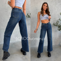 Szerokie spodnie jeans...