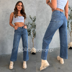 Szerokie spodnie jeans...