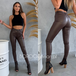 Skinny Leather Czekoladowe...