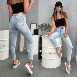 Skinny milas Pink Heart