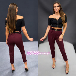 Bordowe eleganckie cygaretki XK moda